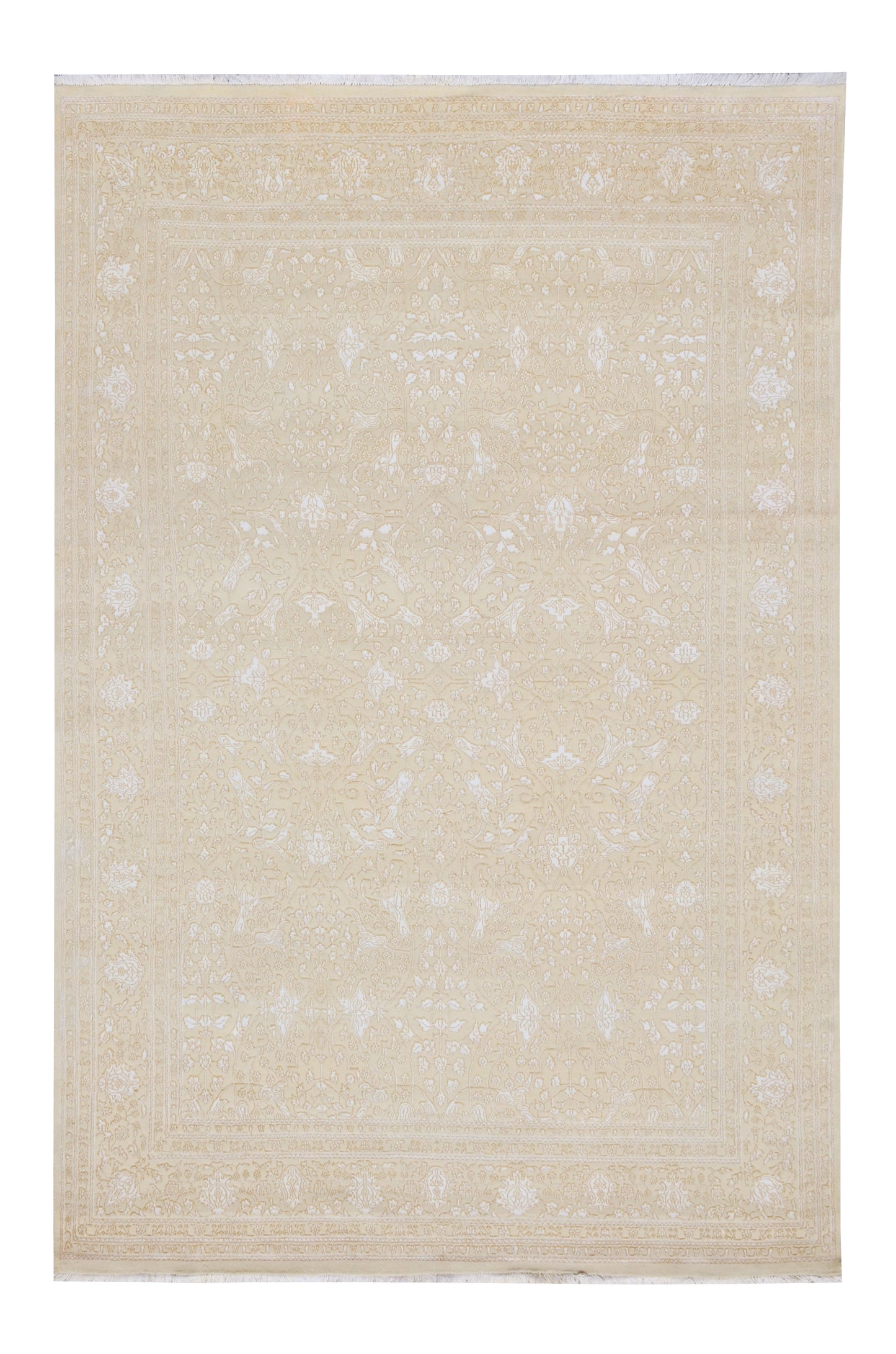 Fine Modern Persian Wool & Silk Rug (8'10" x 11'10")