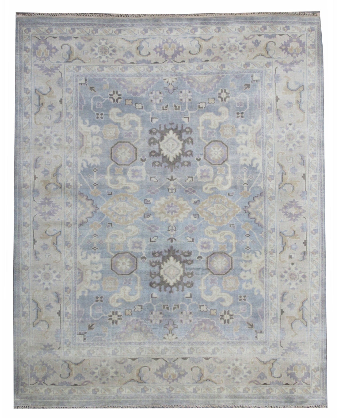 8X10 Oushak Hand-Knotted Rug