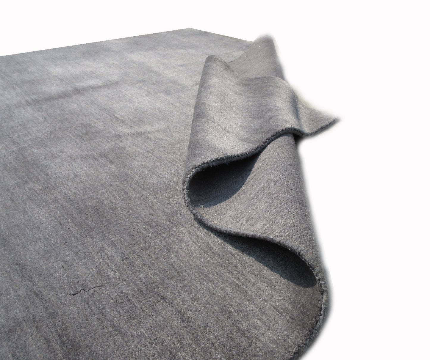 6X9 Gray Silk Modern Handmade Area Rug