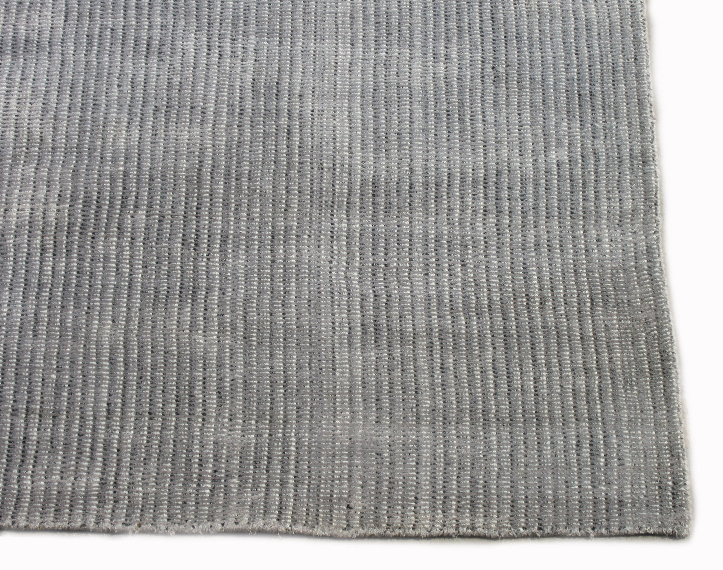 5X8 Silver Silk Modern Handmade Area Rug