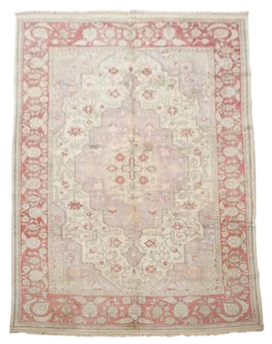 9X11 Antique Cotton Serapi Rug, Circa 1920