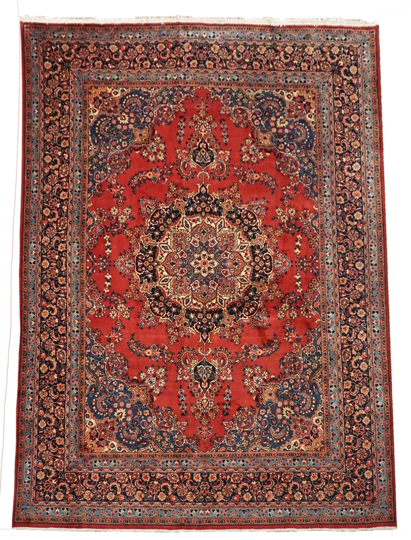 10X13 Vintage Persian Tabriz Rug, circa 1960