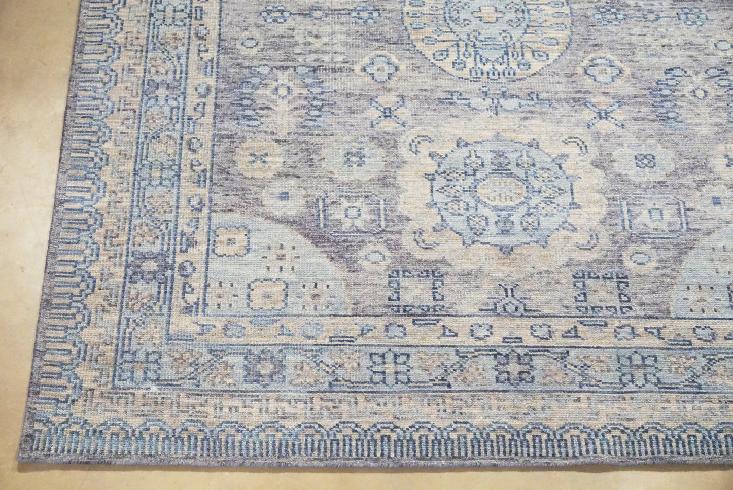 8X10 Khotan Hand-Knotted Wool Area Rug