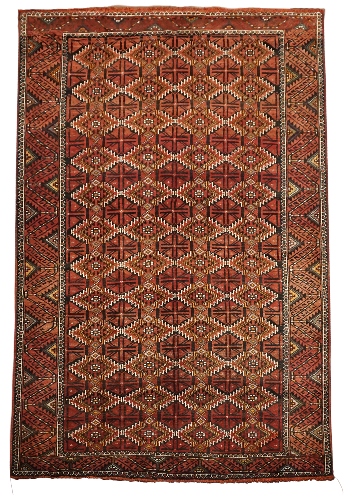 5X10 Tribal Persian Baluchi Gallery Runner, circa 1900
