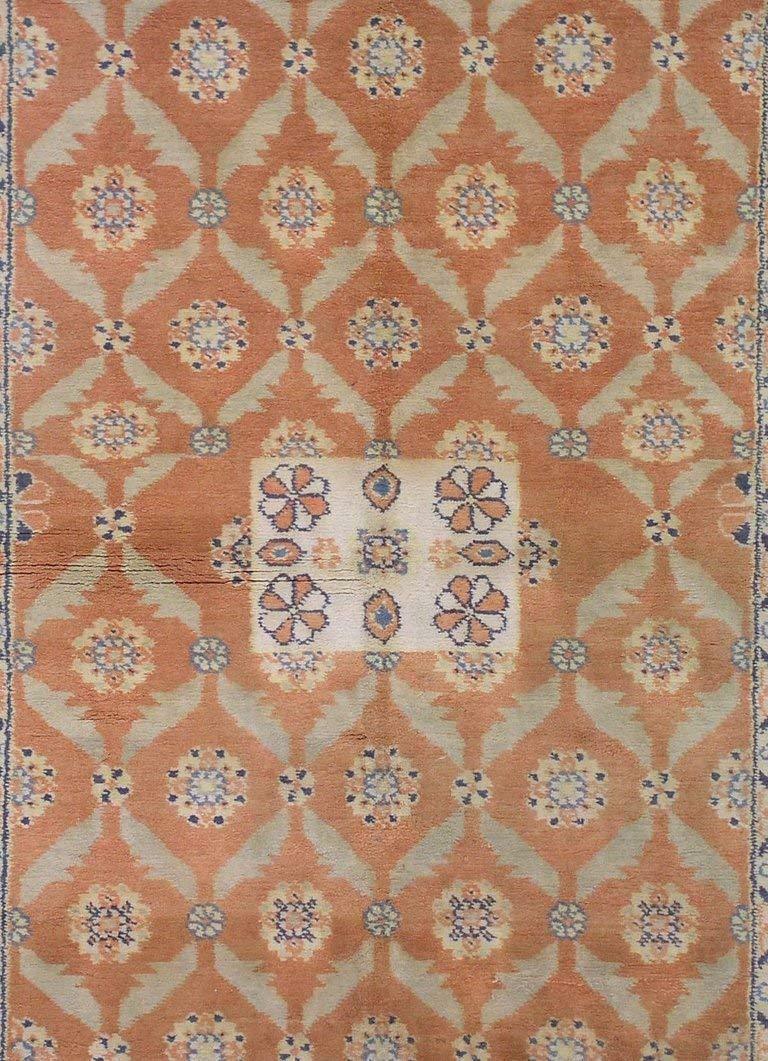 4X6 Antique Cotton Agra Rug, circa 1920