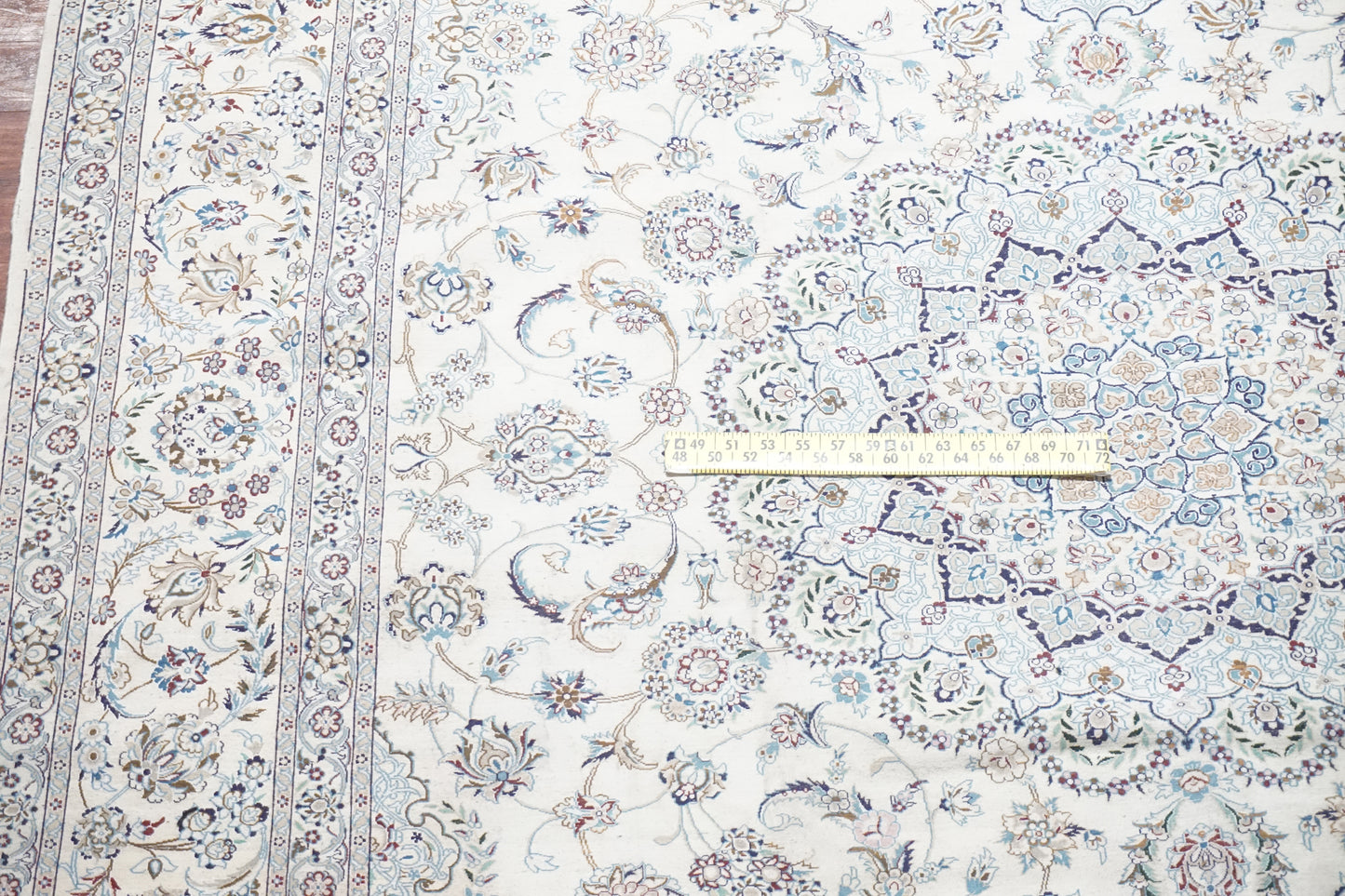 11X16 Wool & Silk Persian Naein Rug, circa 2000