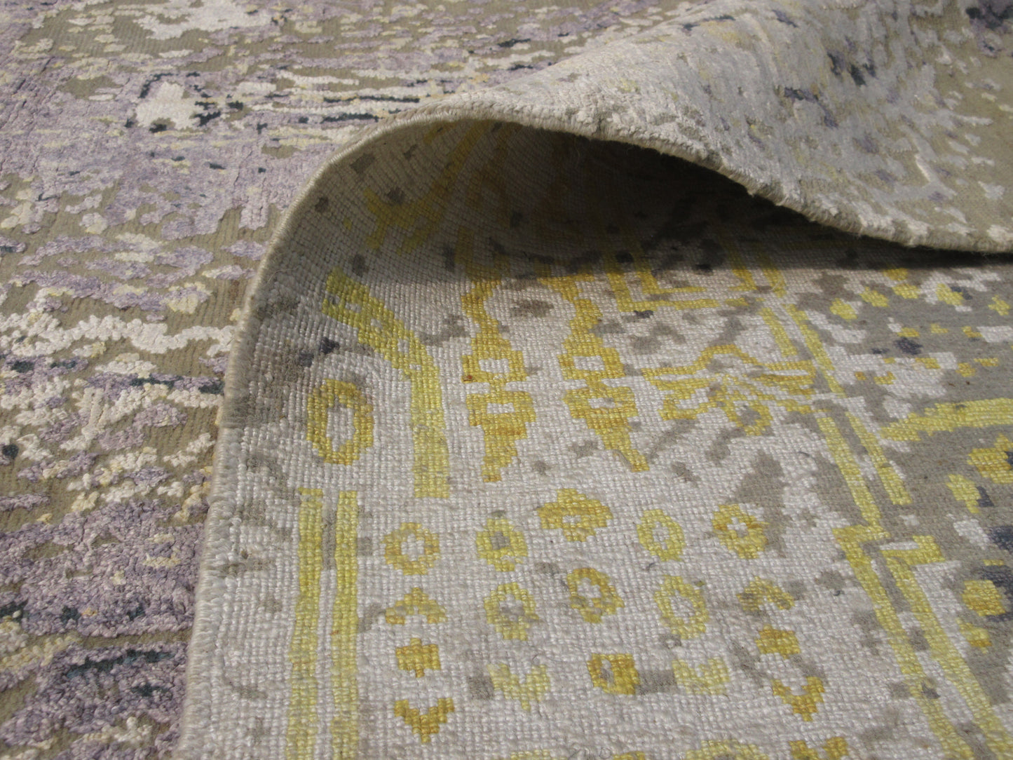 8X10 Oxidized Nepali Wool & Silk Rug